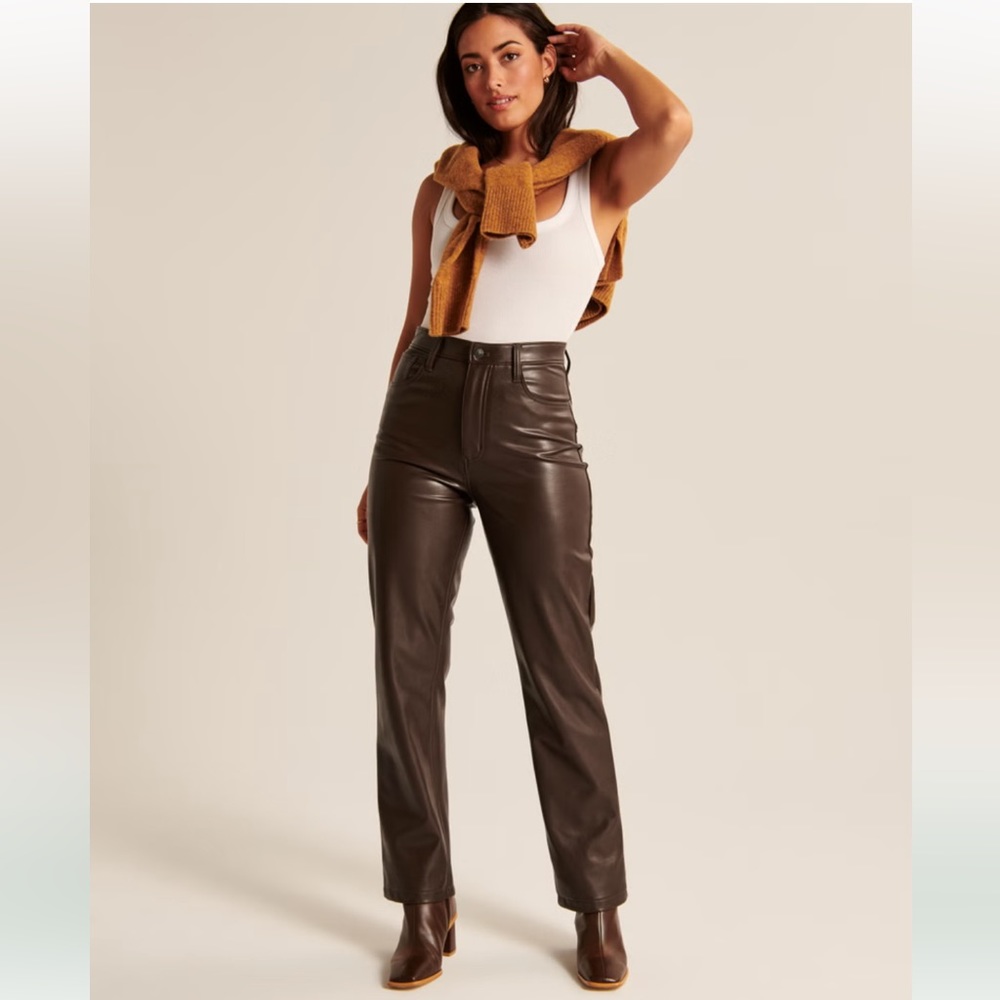 Abercrombie Curve Love Leather pants